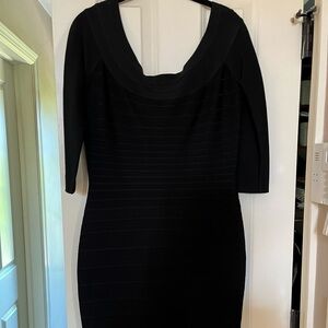 Herve Leger black bandage dress